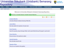 Tablet Screenshot of eprints.unisbank.ac.id
