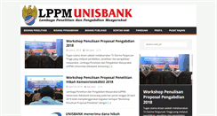 Desktop Screenshot of lppm.unisbank.ac.id
