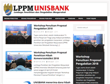 Tablet Screenshot of lppm.unisbank.ac.id